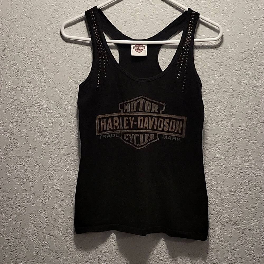 Harley Davidson tank top, Small, Black